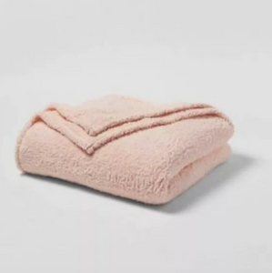 Sherpa Bed Peach Blanket XL Twin
