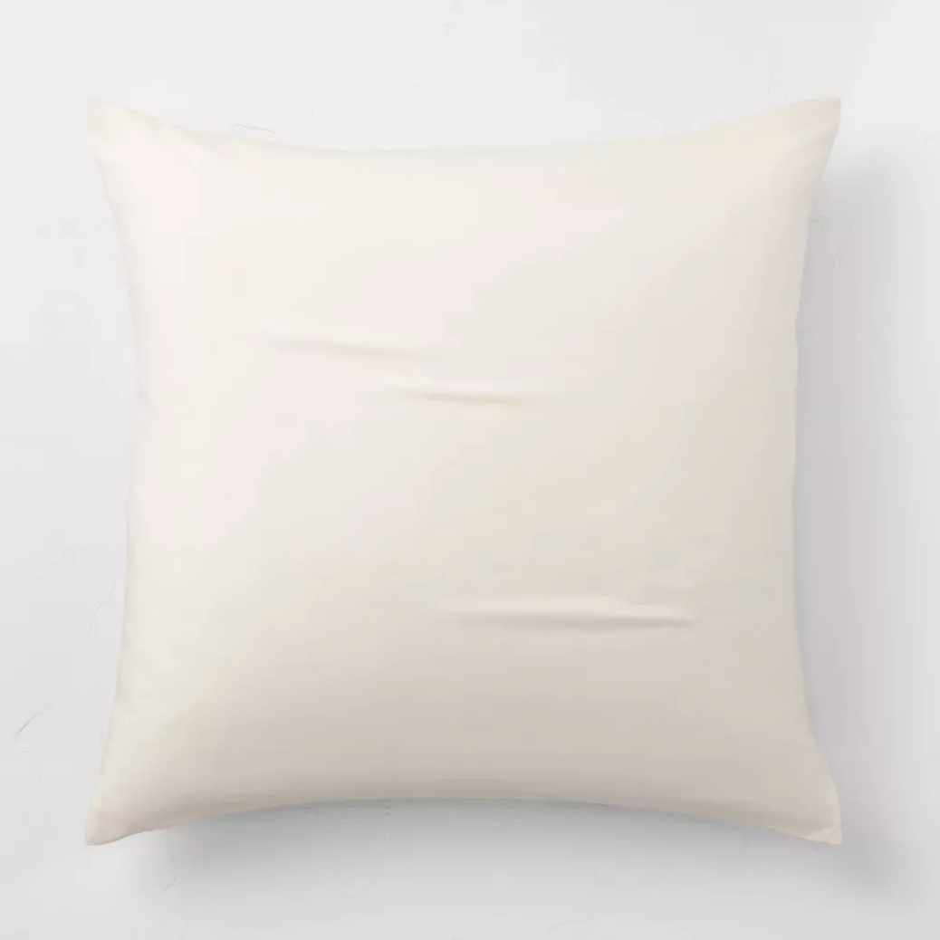 Euro Lyocell Cotton Blend Comforter Sham - Cream