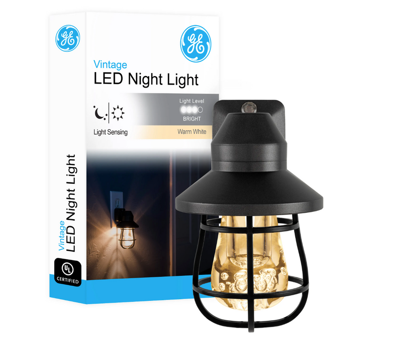 GE 38628 LED Vintage Night Light - Designer Look