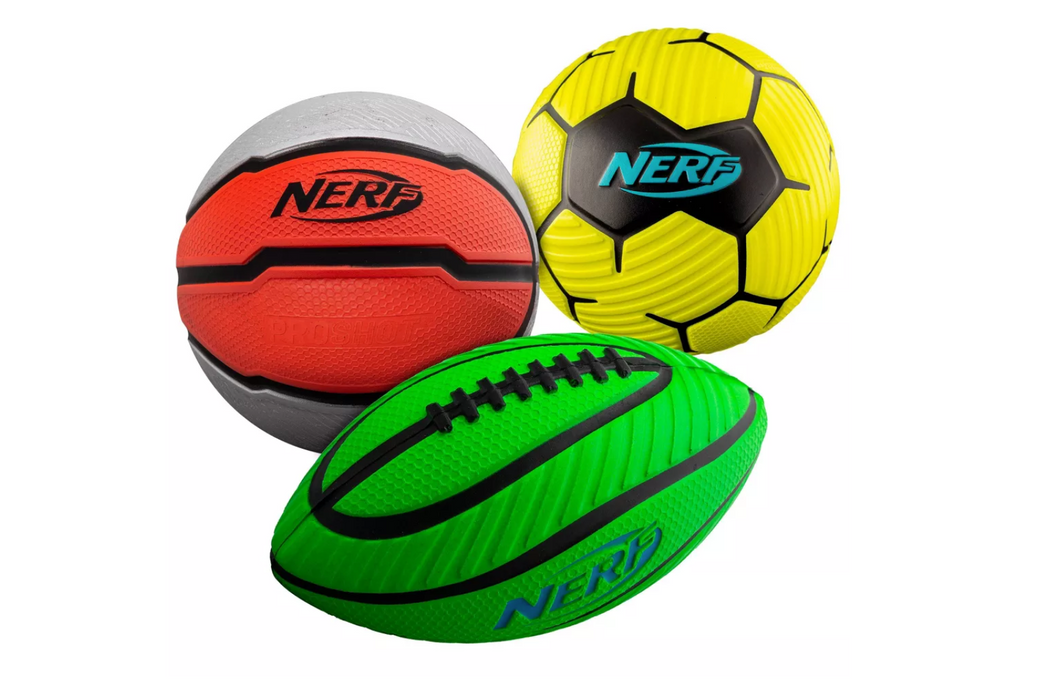 Franklin Sports Nerf Ball Set - 3pc