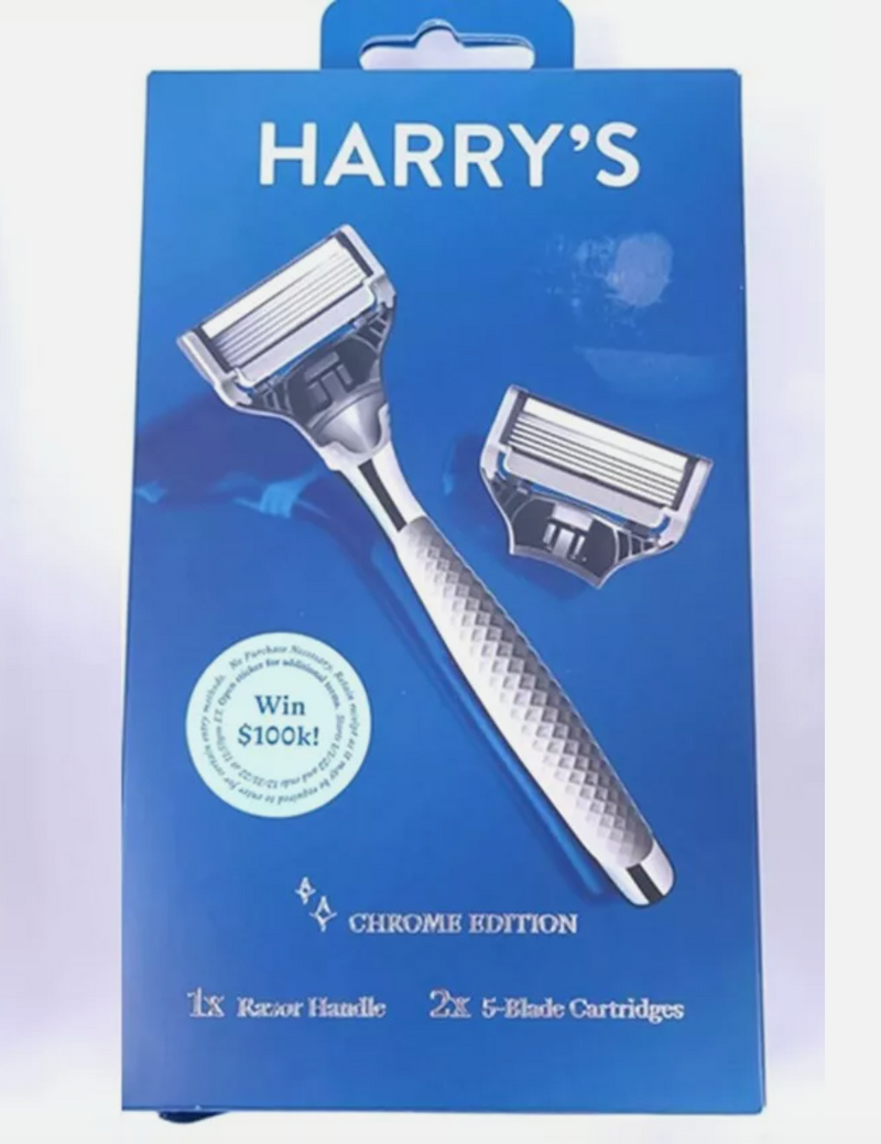 Harry's Men's Razor Chrome Edition Bundle