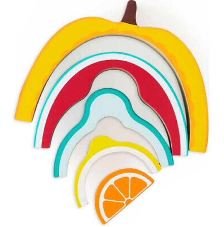 FAO Schwarz Fruit Stacker Wood Building Set - 5pc