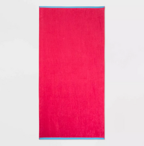 6ft WOW Reversible Beach Towel Red