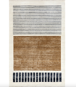 Keeva Modern Striped Fringe Area Rug 10' x 13'