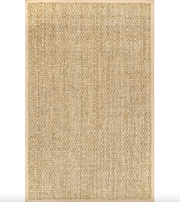 Hesse Checker Weave Seagrass Indoor/Outdoor Area Rug Natural 4' x 6'
