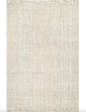 Load image into Gallery viewer, Daniela Farmhouse Chunky Jute Area Rug White 3&#39; x 5&#39;
