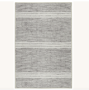 Samson Machine Washable Rug Black/White 4x6