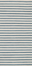 Load image into Gallery viewer, Annie Selke Ladder Stripe Handwoven Wool Runner Rug - Navy/Ivory - 2'6" x 8'

