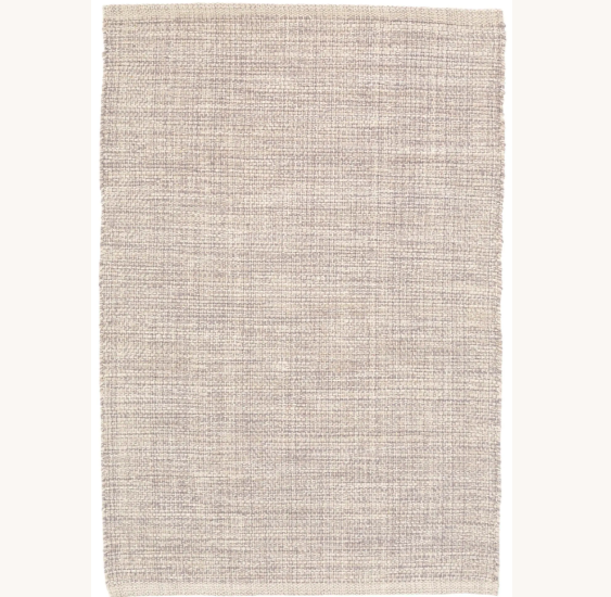 Marled Grey Woven Cotton Rug 9x12