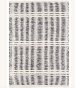 Malta Grey Woven Wool Rug 9x12