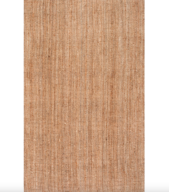 Ashli Solid Jute Area Rug Natural 7' 6