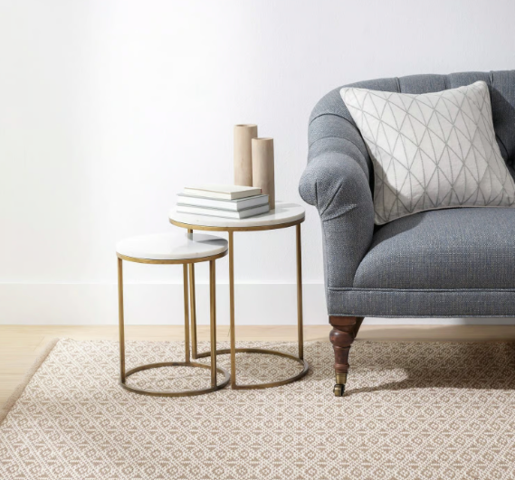 Bare Handwoven Cotton Rug Natural 4'x6'