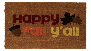 "Happy Fall Y'all" Door Mat