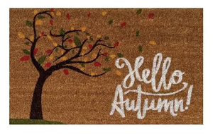 "Hello Autumn" Door Mat