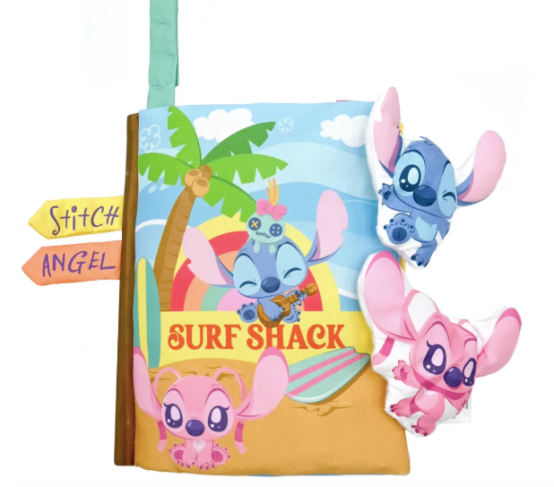 Disney Baby Stitch Deluxe Soft Book with Removable Plush Toys