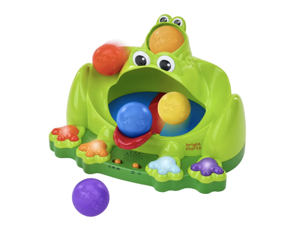 Bright Starts Poppin Ball Frog Ball Play Toy