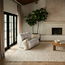 Load image into Gallery viewer, JuJu Tasseled Wool Rug Ivory 9&#39; x 12&#39;
