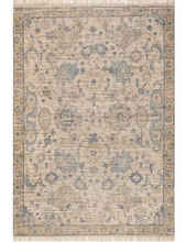 Load image into Gallery viewer, Floral Stem Fringe Area Rug Sand 10&#39;x14&#39;6&quot;
