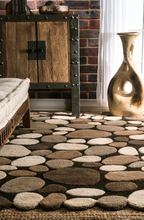 Load image into Gallery viewer, Contemporary Handmade Wool Pebbles Cobblestone Rug 8' 6" x 11' 6"

