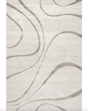 Load image into Gallery viewer, Keyhole Trellis Area Rug Cream 9&#39; 2&quot; x 12&#39;
