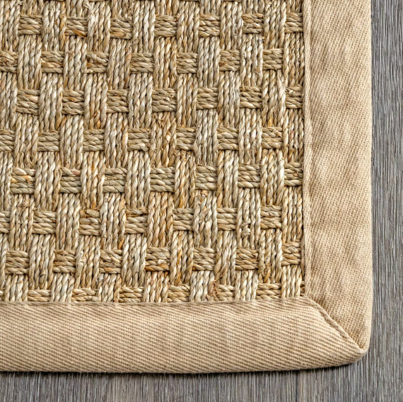 Checker Weave Seagrass Rug 2'x3'