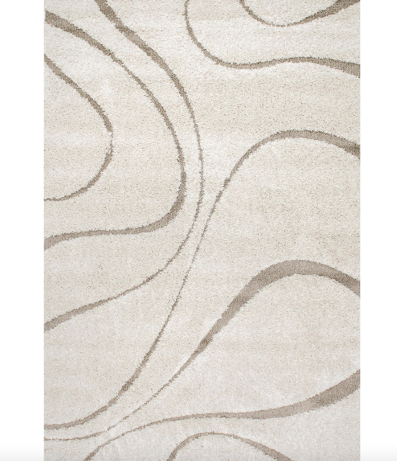 Keyhole Trellis Area Rug Cream 2' x 3'