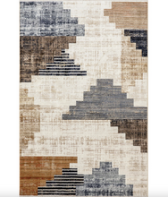 Load image into Gallery viewer, Vanita Transitional Southwestern Fringe Area Rug Navy 6' 7" x 10'
