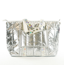 Load image into Gallery viewer, Metallic Puffer Confetti Bag
