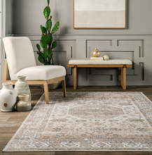 Load image into Gallery viewer, Darby Persian Stain Repellent Machine Washable Area Rug Beige 9' 6" x 13' 6"
