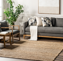 Load image into Gallery viewer, Hailey Hand Woven Jute Area Rug Natural 4' x 6'
