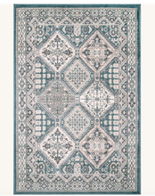 Load image into Gallery viewer, Vintage Tile Becca Area Rug Blue 3'x5'

