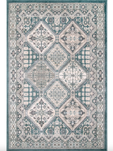 Load image into Gallery viewer, Vintage Tile Becca Area Rug Blue 9' x 12'
