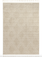 Load image into Gallery viewer, Balboa Textured Tile Area Rug Beige 6' 7" x 9'
