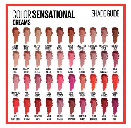 Maybelline Color Sensational Cremes Lipstick - 0.14oz