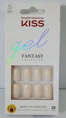 Short KISS Gel Fantasy Collection Ready-to-Wear Nails 60678 KGN16