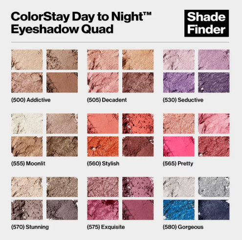 Revlon ColorStay Day to Night Eyeshadow Quad - 0.16oz