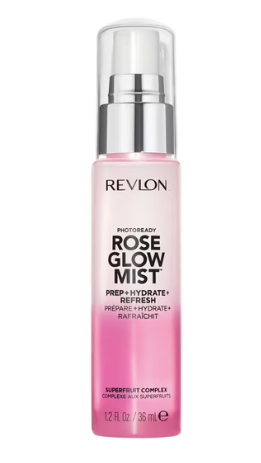 Revlon PhotoReady Rose Glow Mist Spray, Dewy Finish, 24 Hour Hydration, 1.2 fl oz