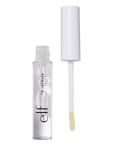 e.l.f. Lip Lacquer Clear - 0.08 fl oz: Paraben-Free, High Shine Gloss, Vegan, Moisturizing, Liquid Formula
