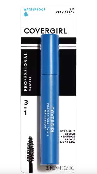 COVERGIRL Professional 3-in-1 Waterproof Mascara - 225 Very Black - 0.3 fl oz