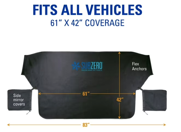 SubZero ArcticDefense MAXX Windshield Cover 61"x42"