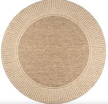 Load image into Gallery viewer, Asha Simple Striped Indoor/Outdoor Area Rug  8' Round"
