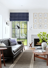 Load image into Gallery viewer, Morgan Geometric Check Wool and Cotton Rug Grey 5'x8'
