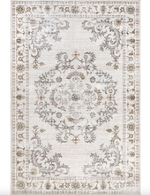 Load image into Gallery viewer, Arwen Vintage Traditional Machine Washable Area Rug Beige 5'x8'
