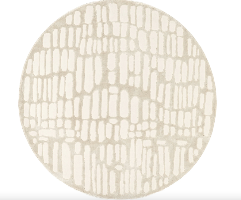 6” Belen Modern Abstract Washable Round Area Rug