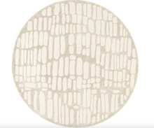 Load image into Gallery viewer, 6” Belen Modern Abstract Washable Round Area Rug
