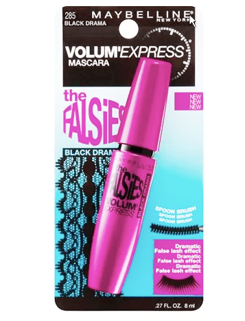 Maybelline Volume Express The Falsies Eye Mascara, Black Drama 285