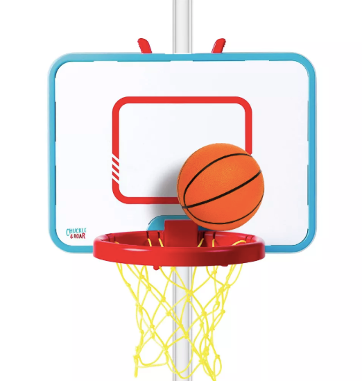 Chuckle & Roar Grow-with-You Toy Basketball Set