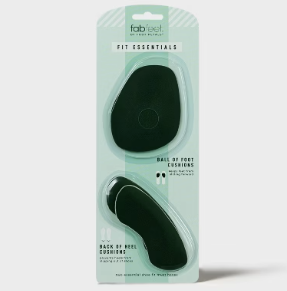 Foot Petals Fit Essentials Shoe Cushions - Black: Foam, Blister Relief