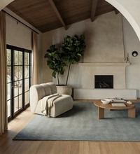 Load image into Gallery viewer, Maru Wool Rug Blue Grey 9' x 12'
