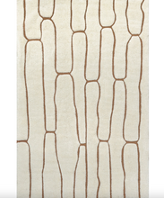 Load image into Gallery viewer, Nazco Abstract New Zealand Wool Rug Cream 6' x 9'
